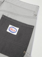 Cherry Los Angeles - Straight-Leg Double-Knee Cotton-Canvas Trousers - Gray