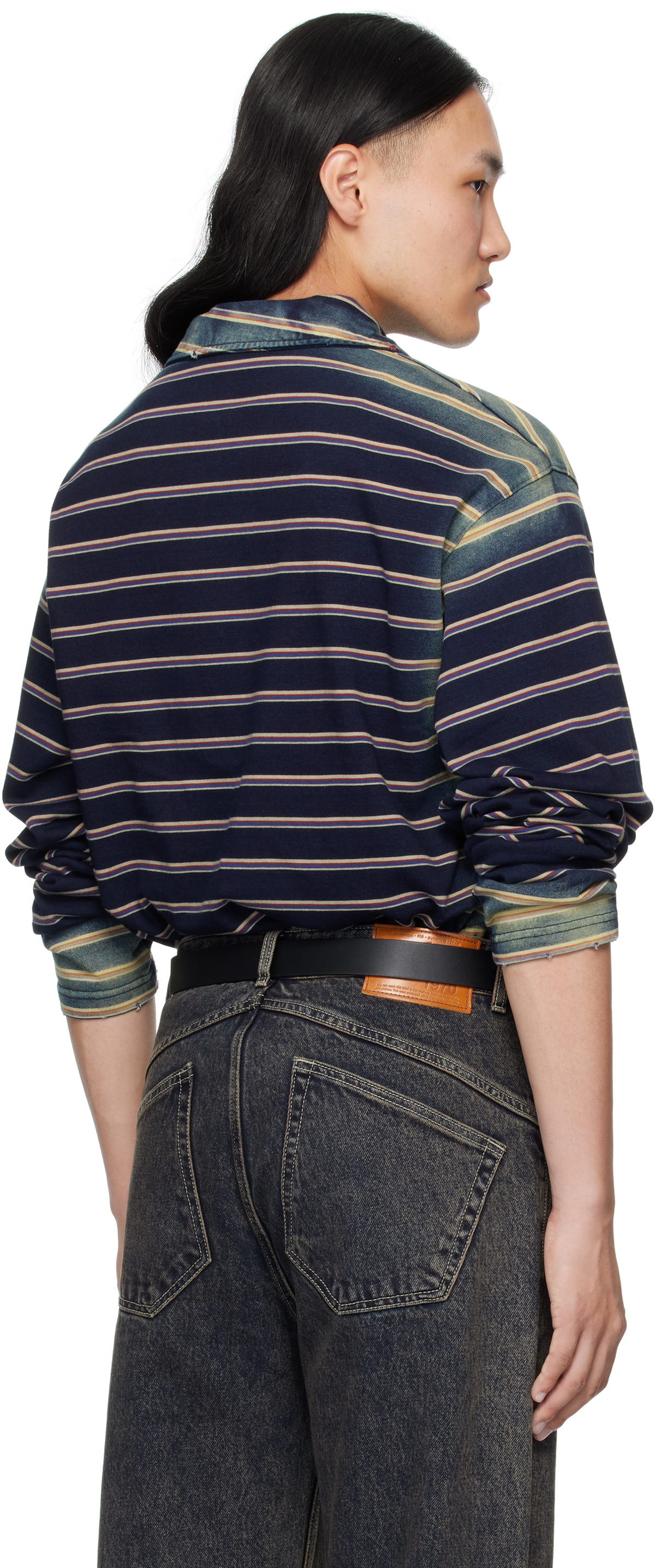 MMIC Navy & Beige Boho Polo