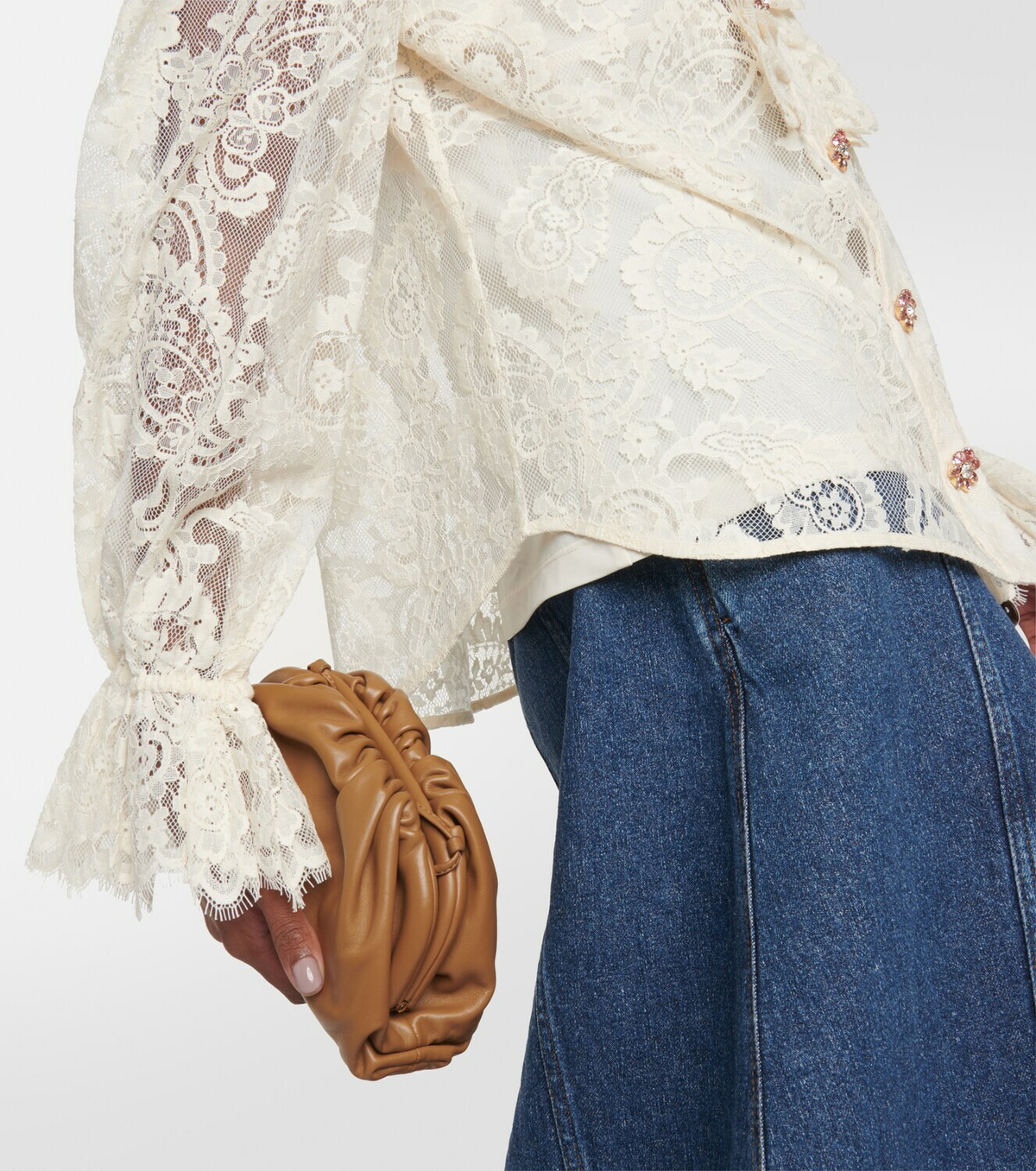 Zimmermann Lyrical cotton-blend lace blouse