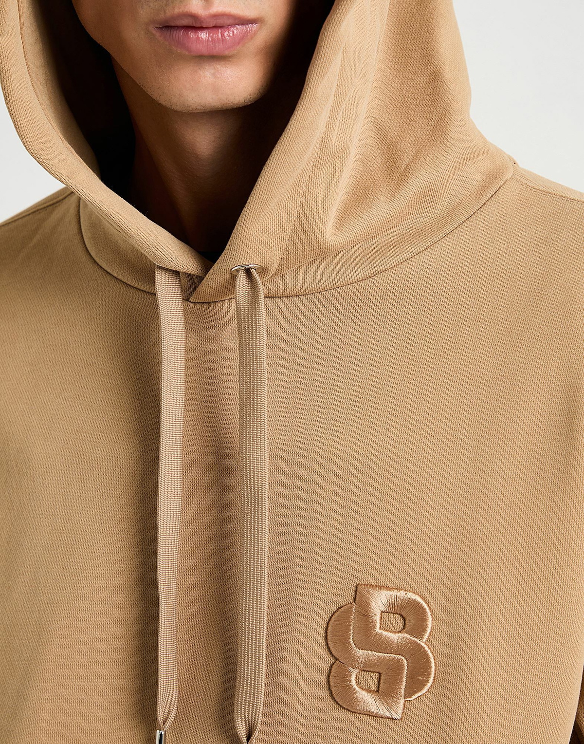 Boss Mens Sweatshirt Sand