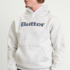 Butter Goods Men's Plaid Logo Applique Hoodie in Ash
