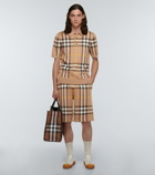 Burberry - Checked silk and wool polo sweater