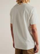 Isabel Marant - Flash Logo-Print Cotton-Jersey T-Shirt - Neutrals