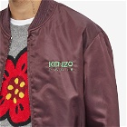 Kenzo Men's Logo Bomber Jacket in Bordeaux