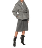 Alexandre Vauthier - Wool herringbone culottes