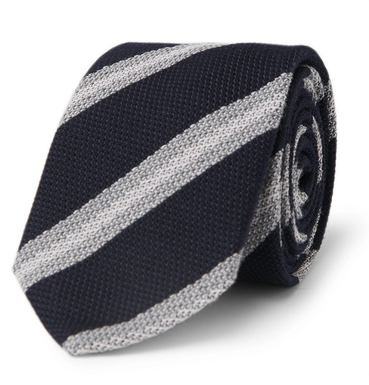 Photo: Brioni - 8cm Wool and Silk-Blend Tie - Navy