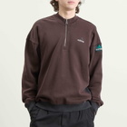Adidas Men's EQT Half Zip Top in Aurora Coffee