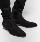 Saint Laurent - Suede Chelsea Boots - Men - Black