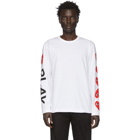 Comme des Garcons Play White Play Long Sleeve T-Shirt