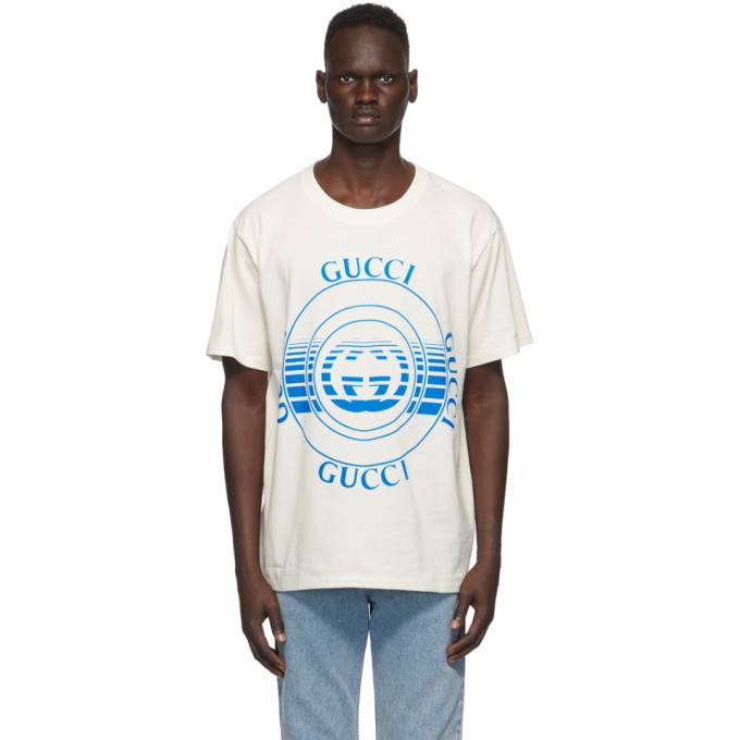 Photo: Gucci Off-White Disk Print Oversize T-Shirt