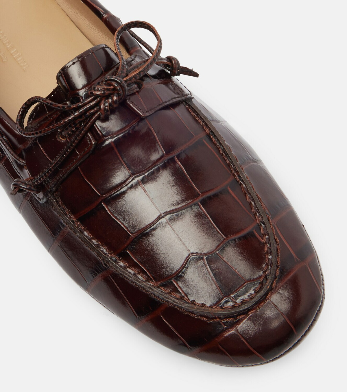 Le Monde Béryl Croc-effect driving shoes