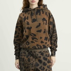 Aries Women's Leopard Tie Dye Hoodie in Multi