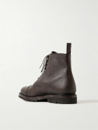 George Cleverley - Taron II Pebble-Grain Leather Derby Boots - Brown