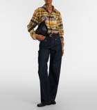 God's True Cashmere Abundance Tartan cashmere shirt with tiger's eye