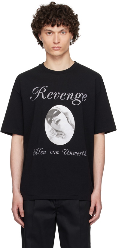 Photo: WACKO MARIA Black 'Ellen Von Unwerth' T-shirt