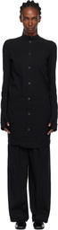 ISSEY MIYAKE Black 'Like Torso Like Shirt' Minidress