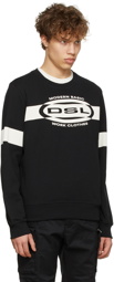Diesel Black Cotton Sweatshirt