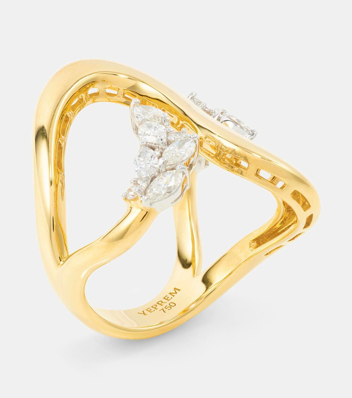 Yeprem Golden Strada 18kt gold ring with diamonds Yeprem