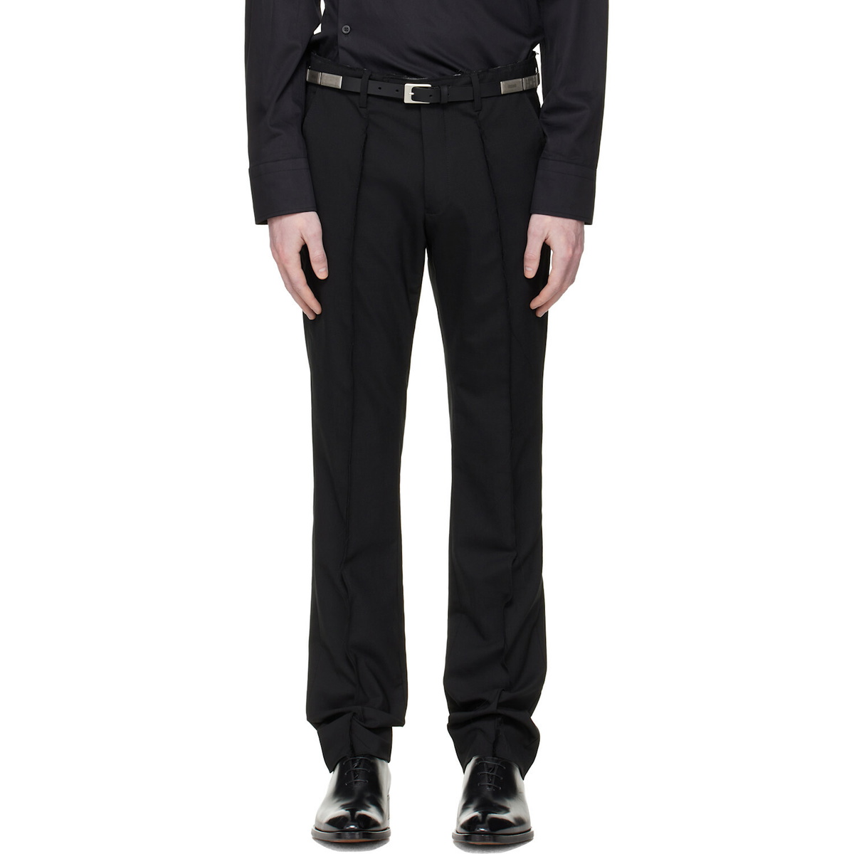 HODAKOVA Black Horse Hair Suit Trousers