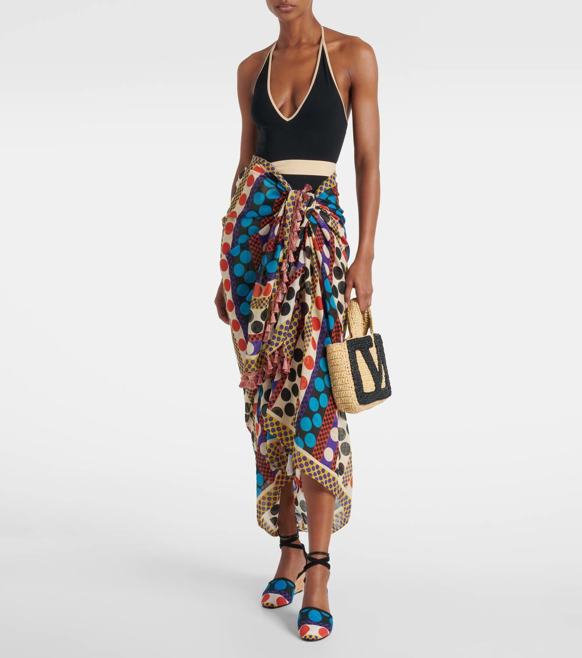 Valentino Garavani La Cruisette printed espadrille wedges