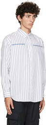 thisisneverthat White Striped Logo Shirt