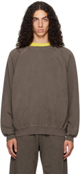 Omar Afridi Brown Shabby Sweatshirt