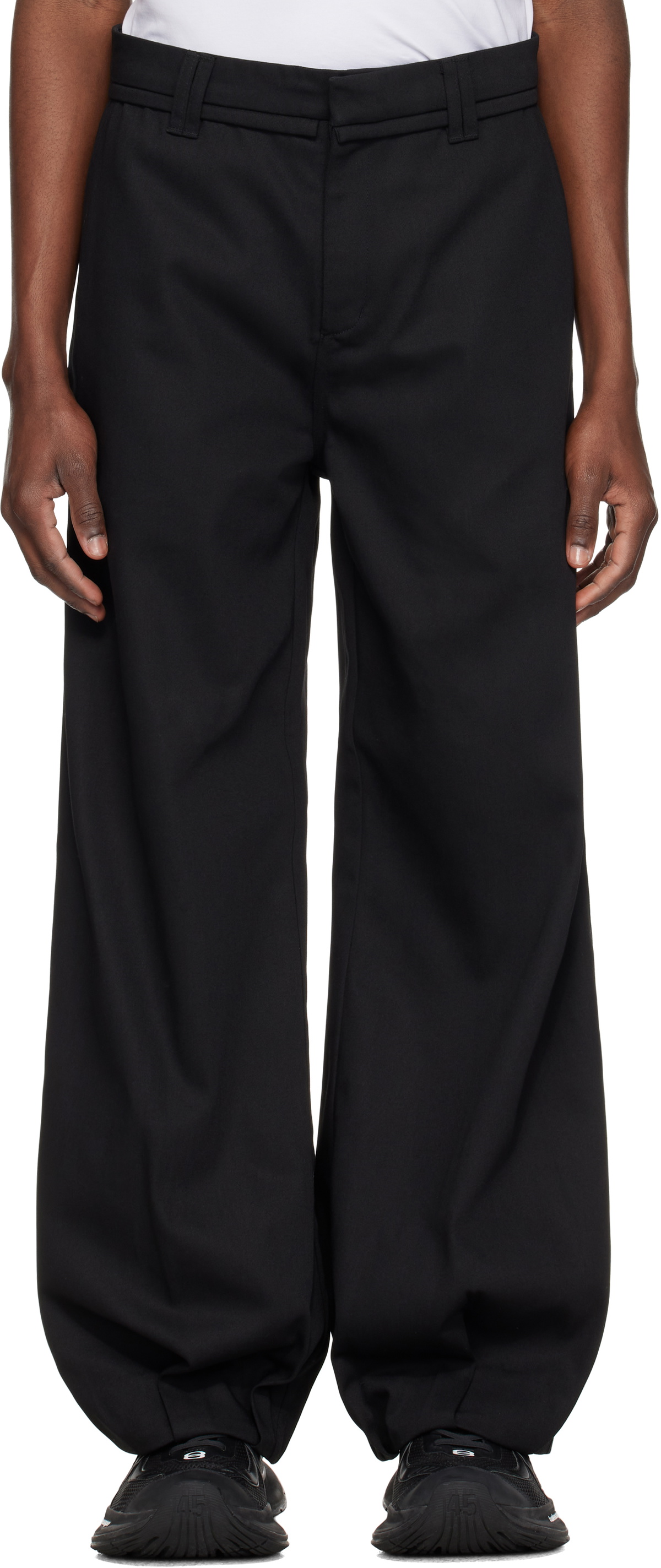 NAMESAKE Black Eighth Track Pants NAMESAKE