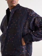 Kardo - Max Embroidered Cotton Bomber Jacket - Blue