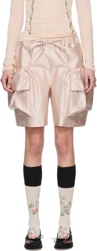 Photo: Simone Rocha Pink Cargo Flap Shorts