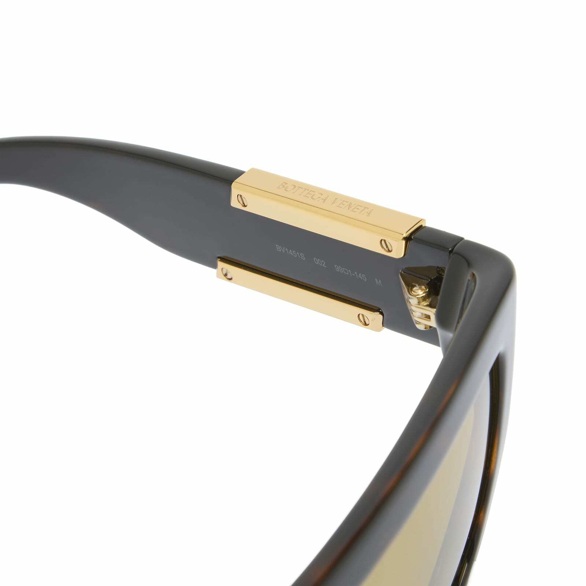 Bottega Veneta Eyewear Bottega Veneta BV1451S Sunglasses in Havana/Yellow 