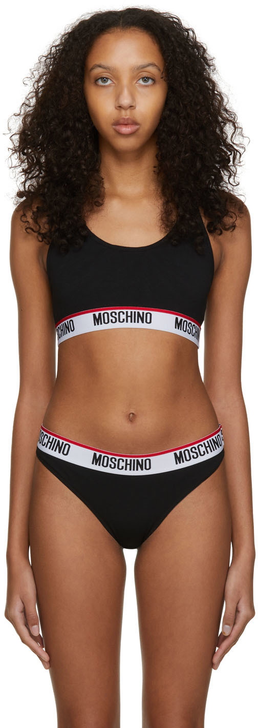 Moschino Pink Logo Bra Moschino