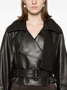 Nour Hammour Brown Hatti Leather Jacket