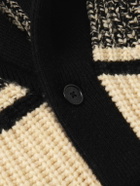 Guest In Residence - Rodeo Shawl-Collar Intarsia-Knit Wool and Cashmere-Blend Cardigan - Yellow