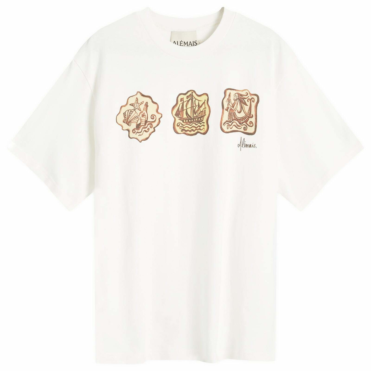 Tシャツ・カットソー Alemais Whimsical Graphic-Print Shirt Alemais Whimsical Graphic-Print Shirt | ShopSimon