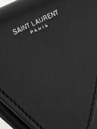 SAINT LAURENT - Logo-Appliquéd Leather Pouch - Green