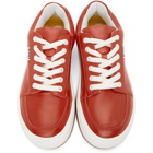 Sunnei Red Leather Dreamy Sneakers