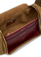 Anya Hindmarch Vere Small Shearling-trimmed Suede Cross-body bag - Brown - One Size