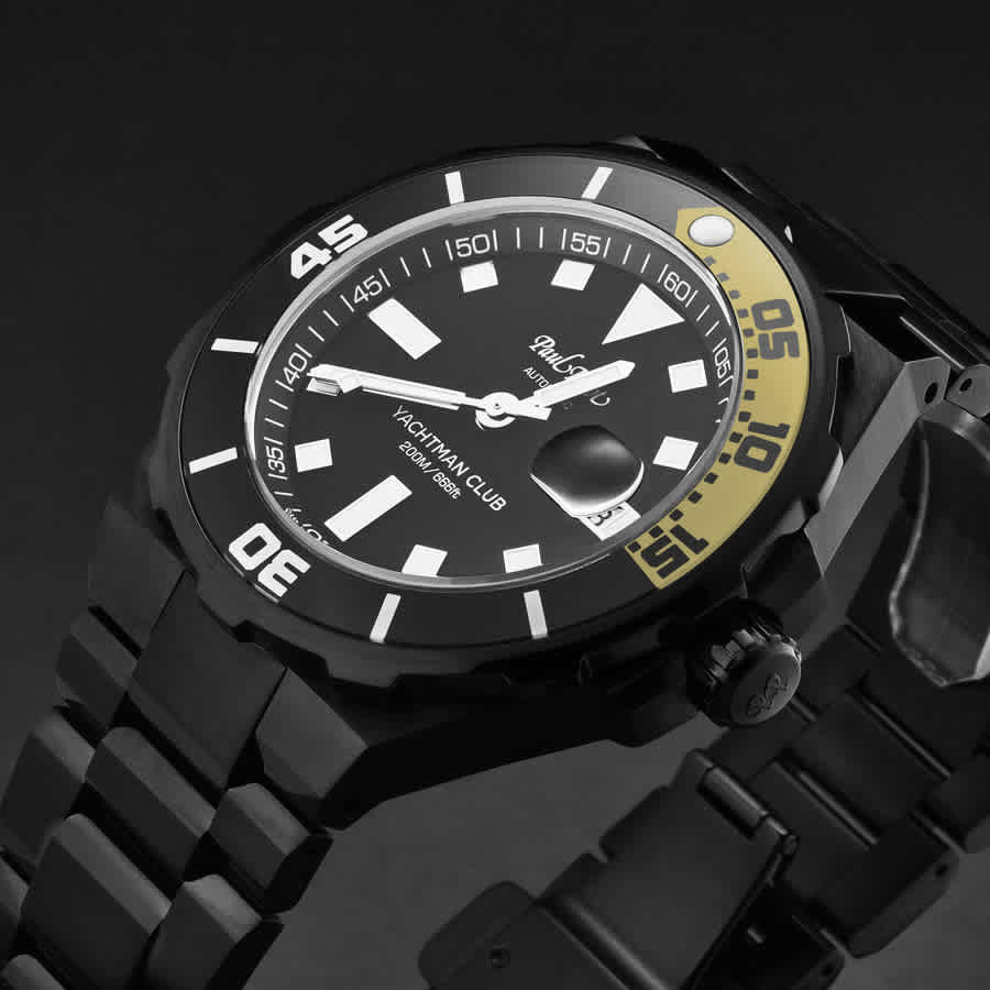 Paul Picot Yachtman Club Automatic Black Dial Mens Watch P1251N.NJ.4000N.3614