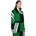 adidas Originals by Danielle Cathari Green Deconstructed Track Jacket