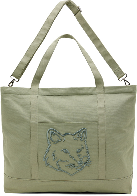 Photo: Maison Kitsuné Green Fox Head XL Tote