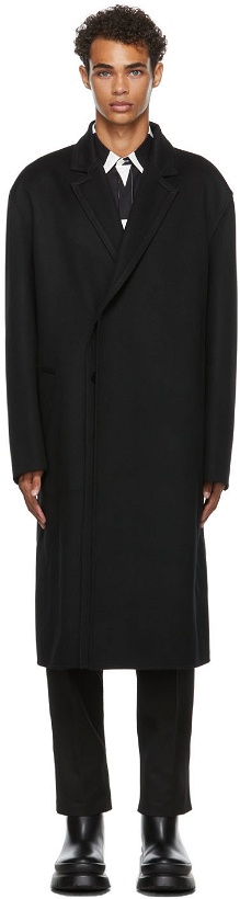 Photo: Valentino Black Wool Exit 14 Coat