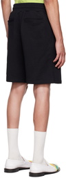 Moschino Black Double Question Mark Shorts