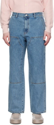 Dunst Blue Patched Jeans