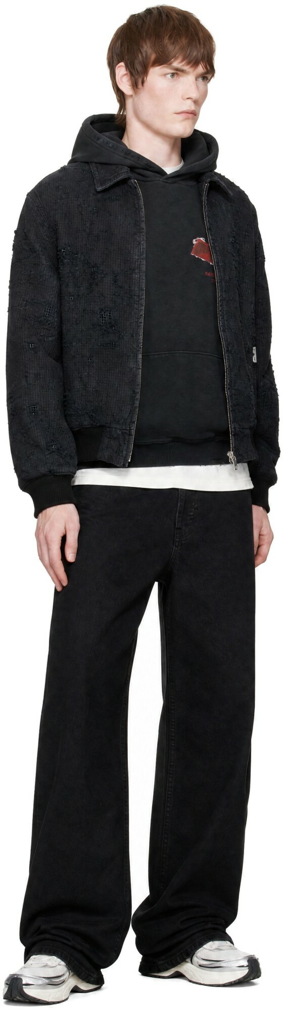 Represent Black 'Anarchy' Denim Jacket