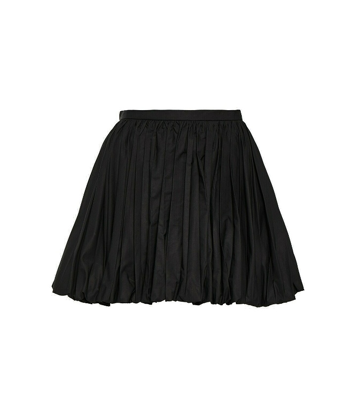 Photo: Jil Sander Pleated cotton miniskirt