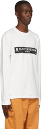 mastermind WORLD White Boxed Logo Long Sleeve T-Shirt