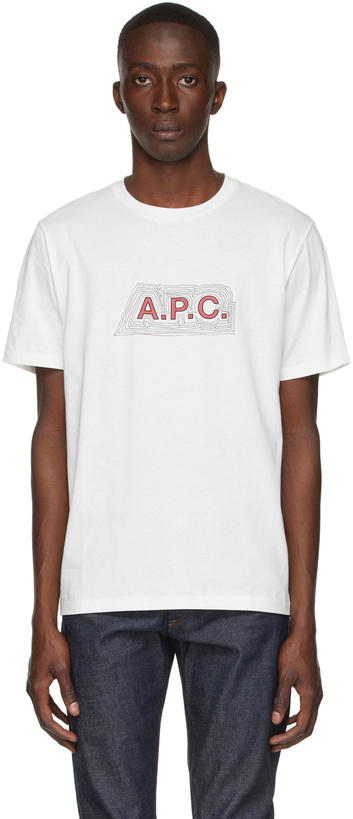 Photo: A.P.C. Off-White Garry T-Shirt