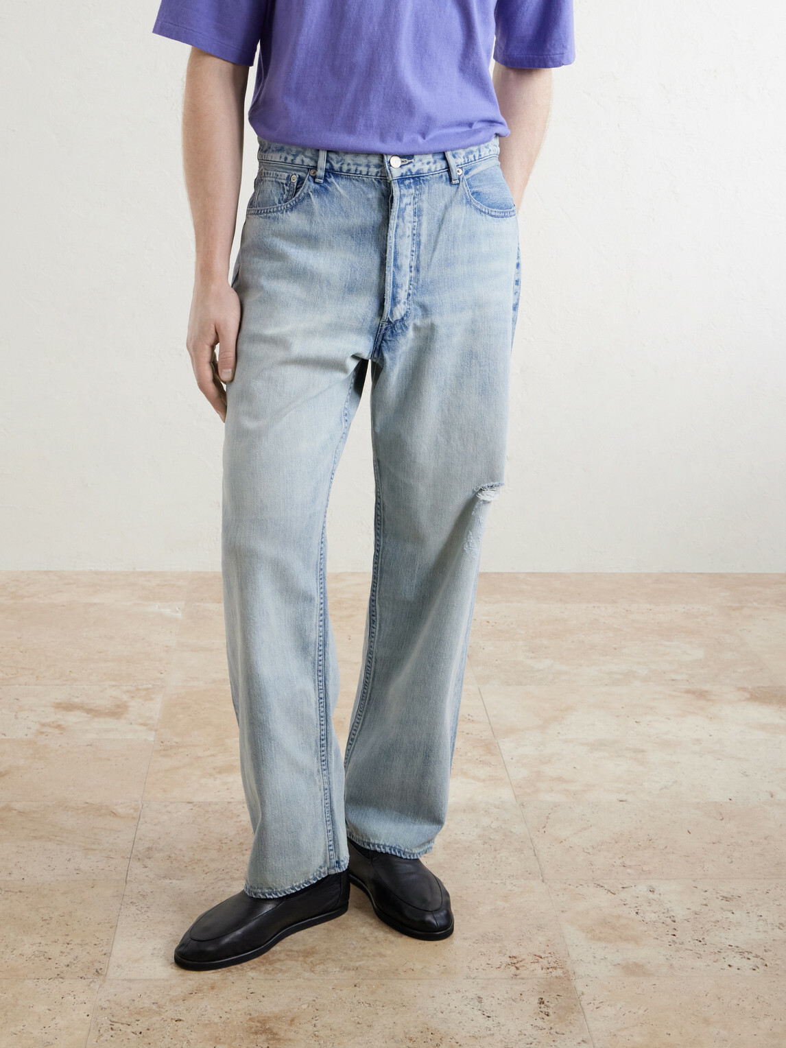 Auralee - Wide-Leg Jeans - Blue