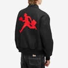 Late Checkout Men's Bellboy Varsity Jacket in Black