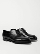 Edward Green - Chelsea Cap-Toe Burnished-Leather Oxford Shoes - Black